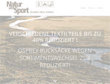 Tablet Screenshot of natur-und-sport.de